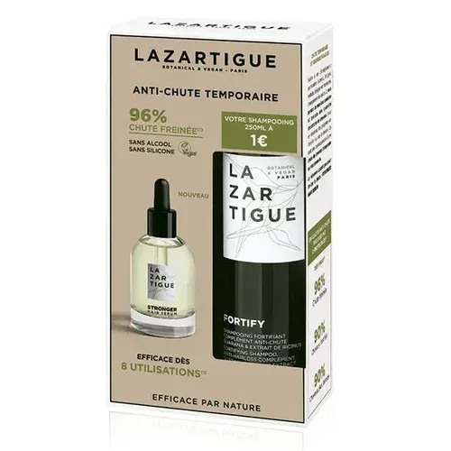 Lazartigue Cofre Stronger Sérum Fortificante 50ml + Fortify Champú Fortificante 250ml