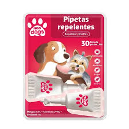 NEO DOGS PIPETAS REPELENTES INSECTOS 2 UNIDADES