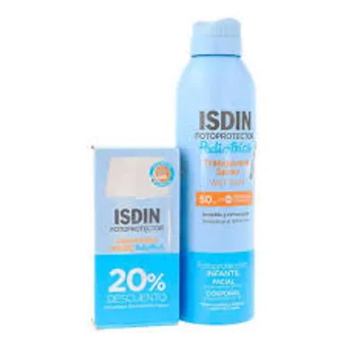 Isdin fotoprotector spf50+ pack spray pediatric + fusion water pediatric