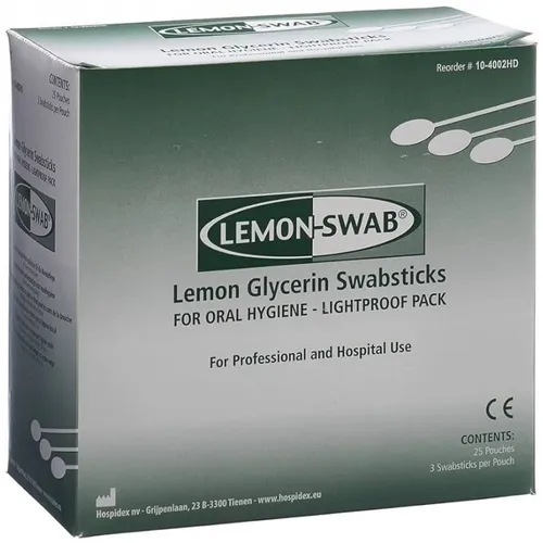 BASTONCILLOS BUCAL GLICERINA LIMON 25X3U