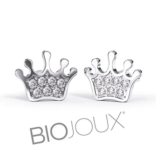 Biojoux Pendiente Corona 8mm