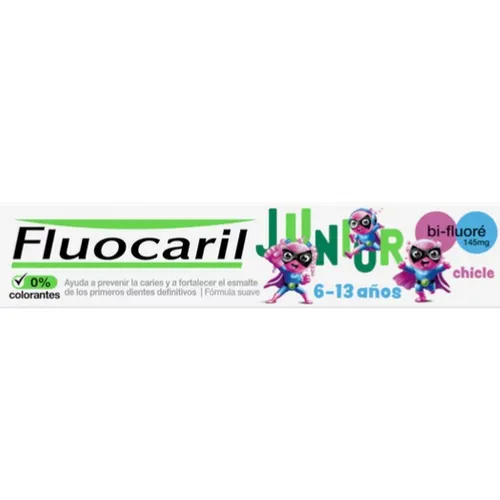 Dentífrico Fluocaril Junior sabor Chicle