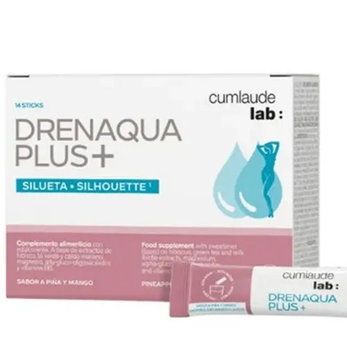 CUMLAUDE LAB: DRENAQUA PLUS+  14 STICKS 2,88 G SABOR PIÑA Y MANGO