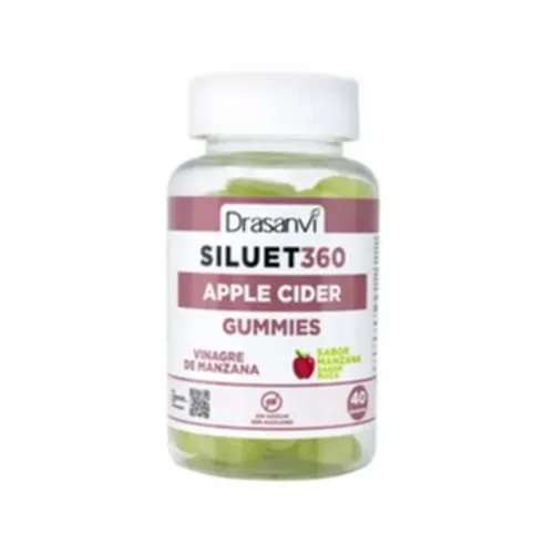 DRASANVI SILUET 360º VINAGRE MANZANA  40 GUMMIES 4 G SABOR MANZANA