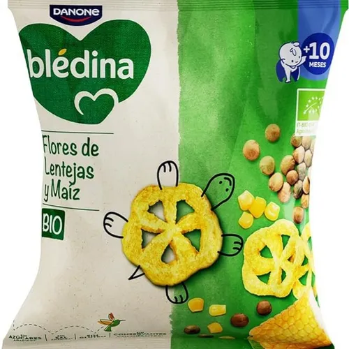 BLEDINA BIO SNACK FLORES DE LENTEJAS Y MAIZ  1 ENVASE 20 G