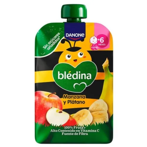 BLEDINA POUCH MANZANA Y PLATANO  1 POUCH 100 G