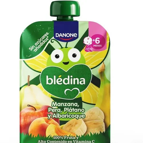 BLEDINA POUCH MANZANA PERA PLATANO Y ALBARICOQUE  1 POUCH 100 G