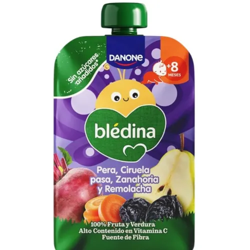 BLEDINA POUCH PERA CIRUELA ZANAHORIA Y REMOLACHA  1 POUCH 100 G