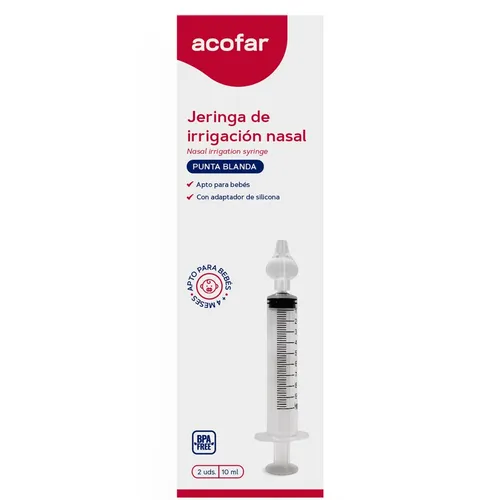 ACOFAR JERINGA DE IRRIGACIÓ NASAL 10 ML 2UD