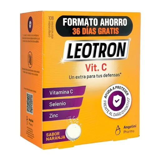 LEOTRON VITAMINA C 72 + 36 COMPR EFERVESCENTS