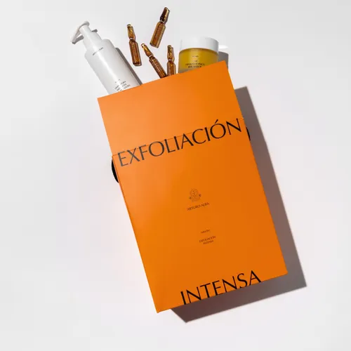 Estuche  exfoliación intensa (limpiadora + paté exfoliante + 20 ampollas exfoliantes) arturo alba