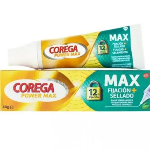 COREGA POWER MAX MAX FIJACIÓN SELLADO 40GR SABOR MENTA