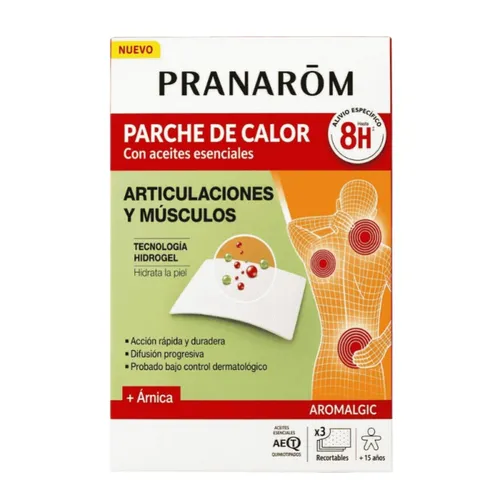 Pranarôm Parche de Calor con Aceites Esenciales