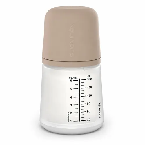 Biberon anticolico t silicona suavinex adaptable + 0 meses 1 envase 180 ml caramel