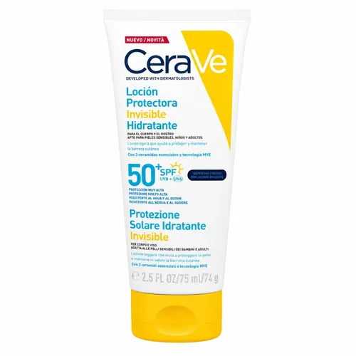CeraVe Loción Protectora Invisible Hidratante SPF 50+ 75 ml