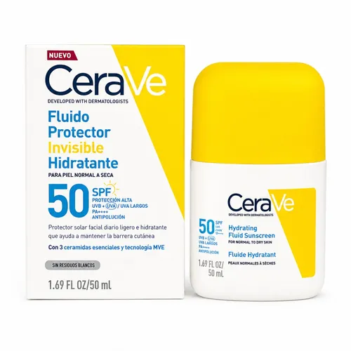 CeraVe Fluido Protector Invisible Hidratante SPF 50 50 ml