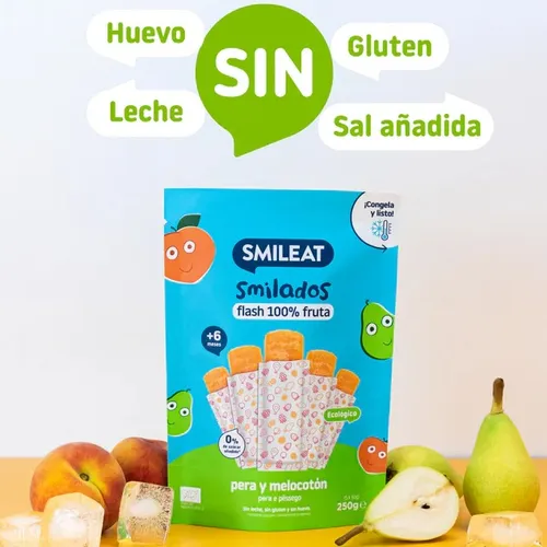 Smileat Smilados de Pera y melocotón