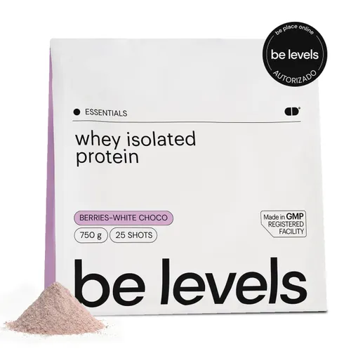 whey isolated protein Vainilla / Choco blanco be levels 750 g