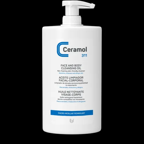 Ceramol aceite limpiador facial - corporal 400 ml