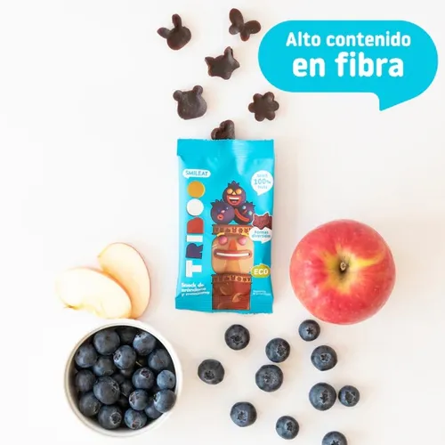 Smileat Sminolas Snack Triboo de arándano y manzana 25 g