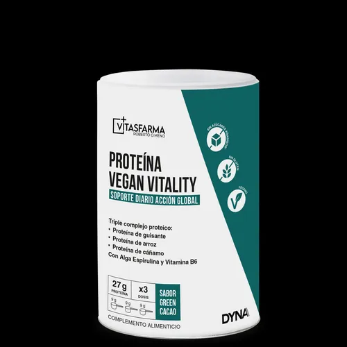 Proteína vegan vitality Dyna Vitasfarma Roberto Gimeno 260 g