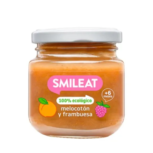 Smileat Tarrito Melocotón y frambuesa 130 g