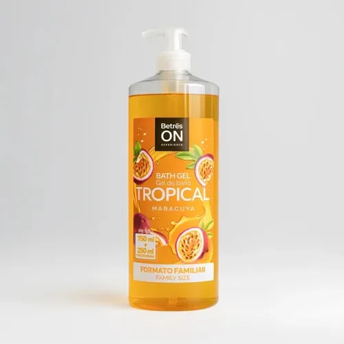 Gel de baño Betrés ON Tropical Maracuyá ph 5,5 1 L