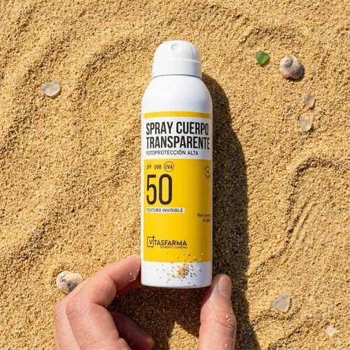 Spray cuerpo transparente SPF 50+ Vitasfarma Roberto Gimeno 200 ml