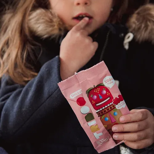 Smileat Sminolas Snack Triboo de fresa y manzana 25 g