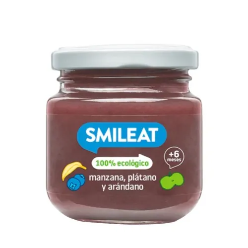 Smileat Tarrito Manzana, plátano y arándano 130 g