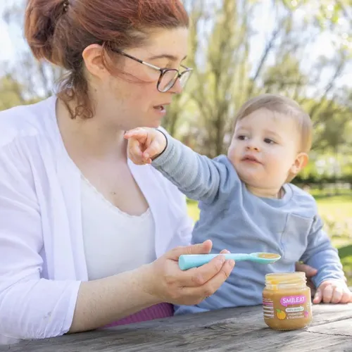 Smileat Tarrito Melocotón y frambuesa 130 g