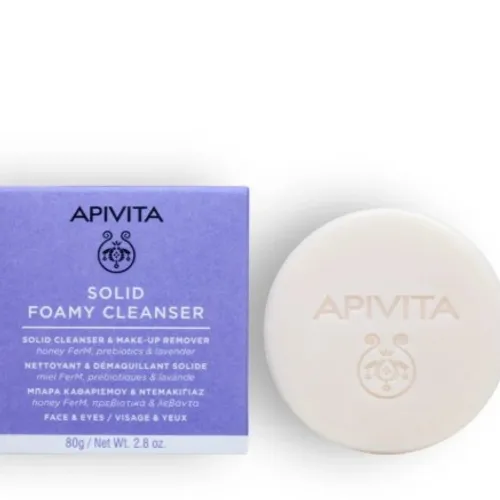 Apivita solid foamy cleanser 80 g
