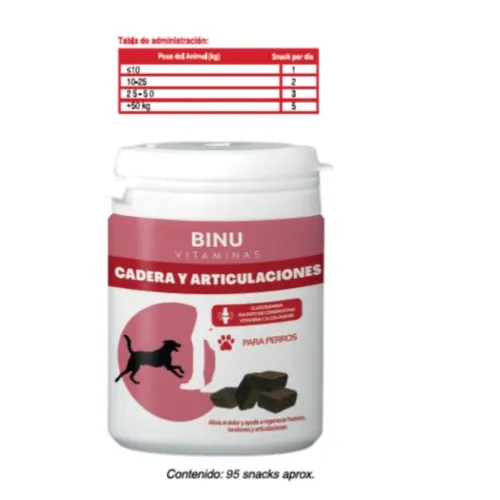 Binu Cadera y Articulaciones 95 Snacks para Perros
