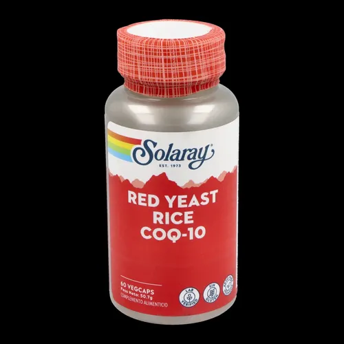 Solaray levadura arroz rojo & q10 60 vegcaps