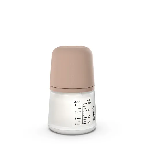 Suavinex Zero.Zero Biberón Anticólico 120ml +0 meses Tetina Flujo Adaptable (A) Color Medium