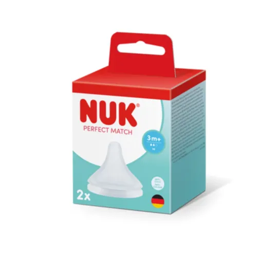 Nuk Tetina Perfect Match Silicona Flujo M 3M+ 2 Uds