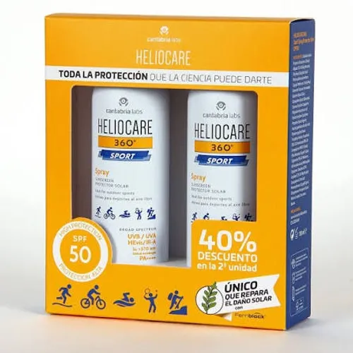 Heliocare 360º pack duplo sport spray 100 ml + 100 ml