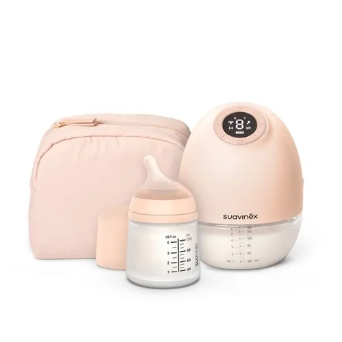 Suavinex Sacaleches eléctrico manos libres Mothering con biberon Zero.Zero 120 ml