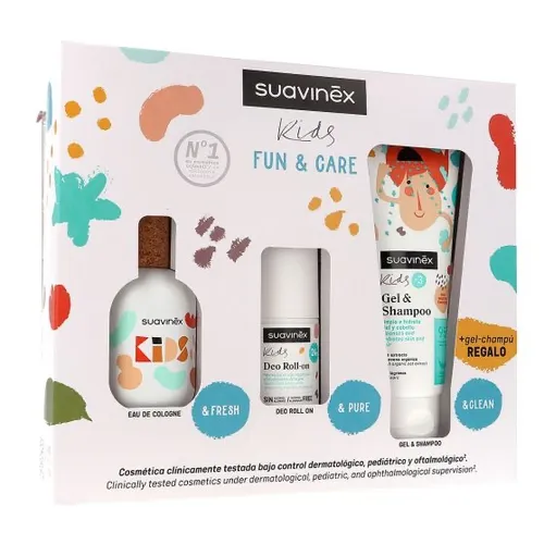 Suavinex Kids set fun & care 1 deo roll on 50 ml + 1 colonia 100 ml + regalo