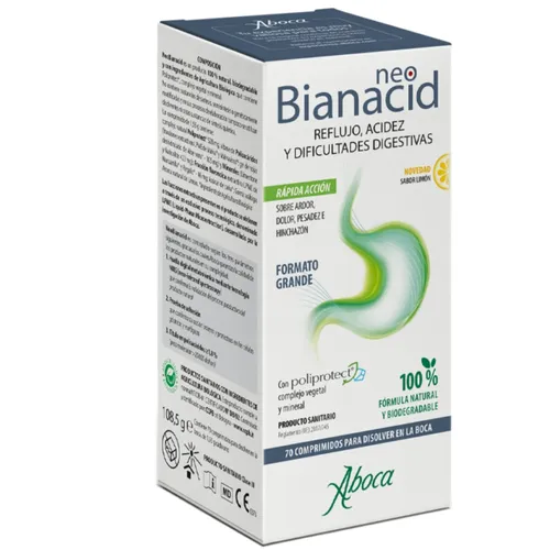 Aboca Neobianacid 70 comprimidos Sabor limón