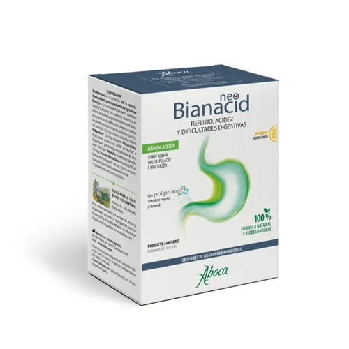 Aboca Neobianacid 20 sobres granulado monodosis 1,55 g Sabor limón