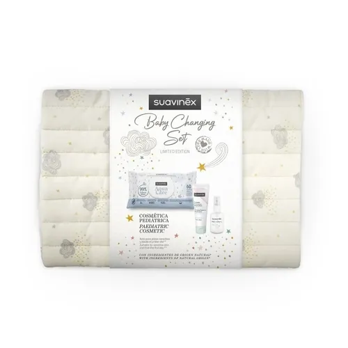 SUAVINEX SET DE PASEO  POMADA PROTECTORA REPARADORA 75 ML + 60 TOALLITAS AQUA + BABY COLOGNE SENSE