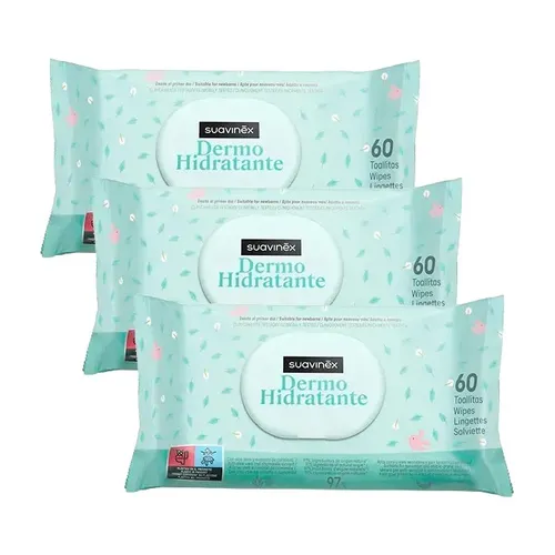 Suavinex Toallitas Dermohidratantes 3x60 toallitas Pack