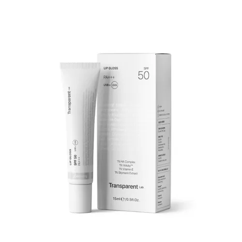 Transparent lab lip gloss