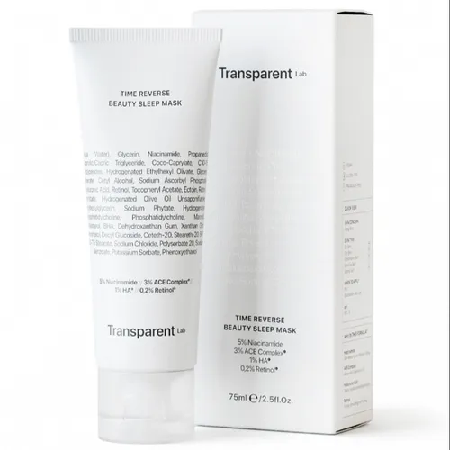 Transparent lab time reverse beauty sleep mask