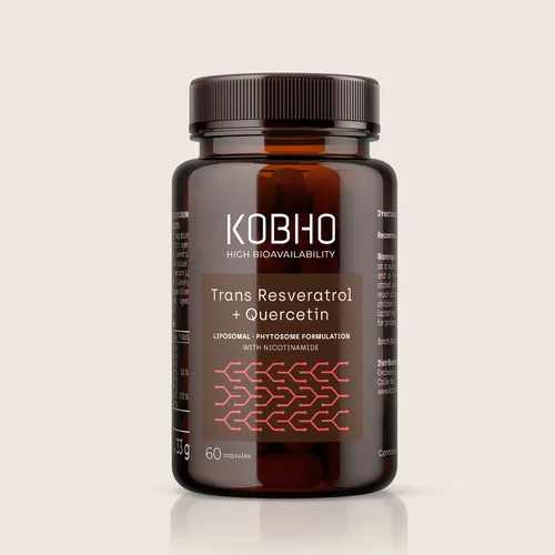 Kobho trans-resveratrol + quercetina 60cap