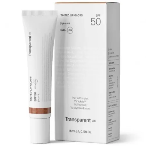 Transparent lab lip gloss terracota