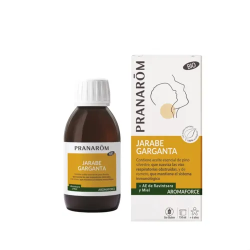 Pranarom Aromaforce Jarabe Garganta Ravintsara y Miel 150ml