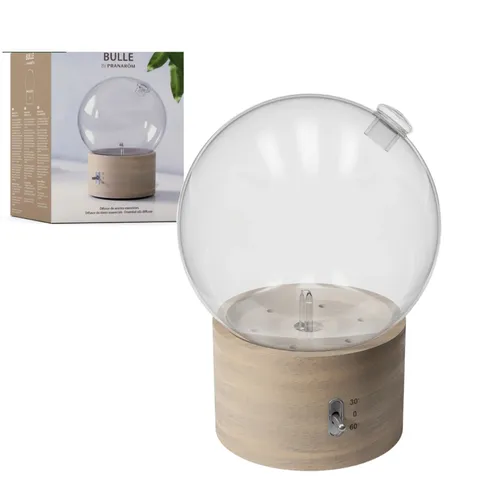 Pranarom Difusor Bulle en Seco Madera y Cristal