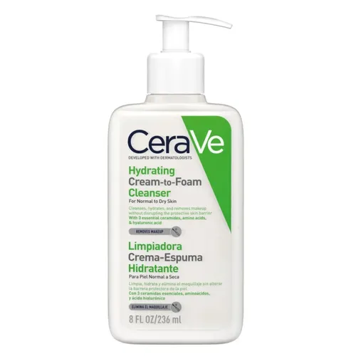 Cerave Limpiador Facial Hidratante Crema Espuma 473ml
